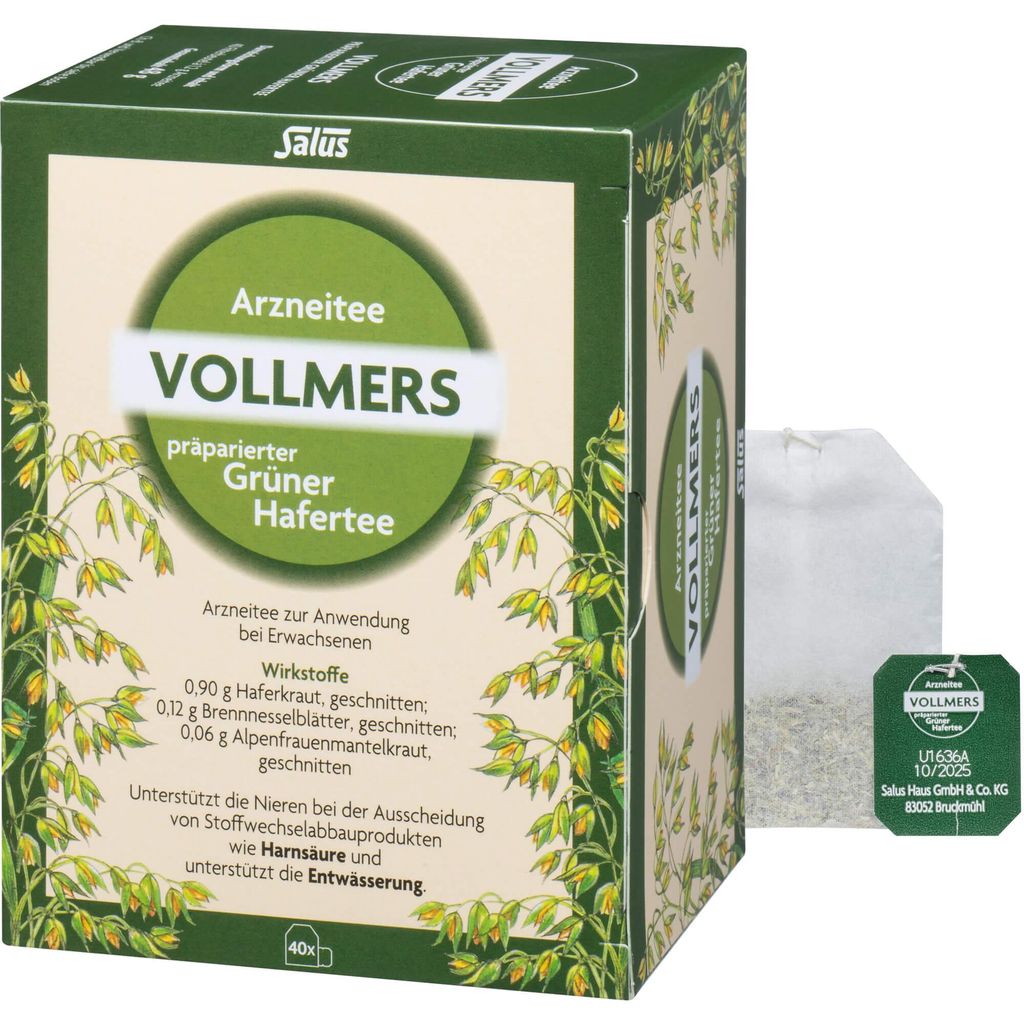 Tè verde d'avena preparato Salus Vollmers N - 40 bustine Immagine del prodotto 