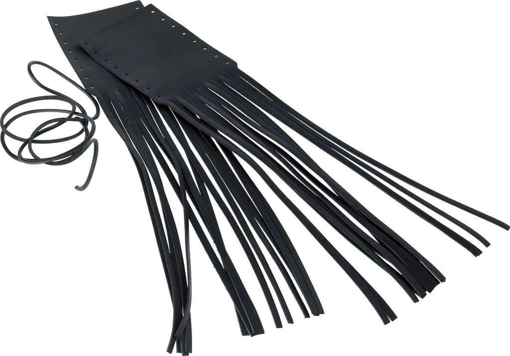 Stoverinck Leder-Griffbezüge mit Fransen 425x100mm für Lenkergriffe