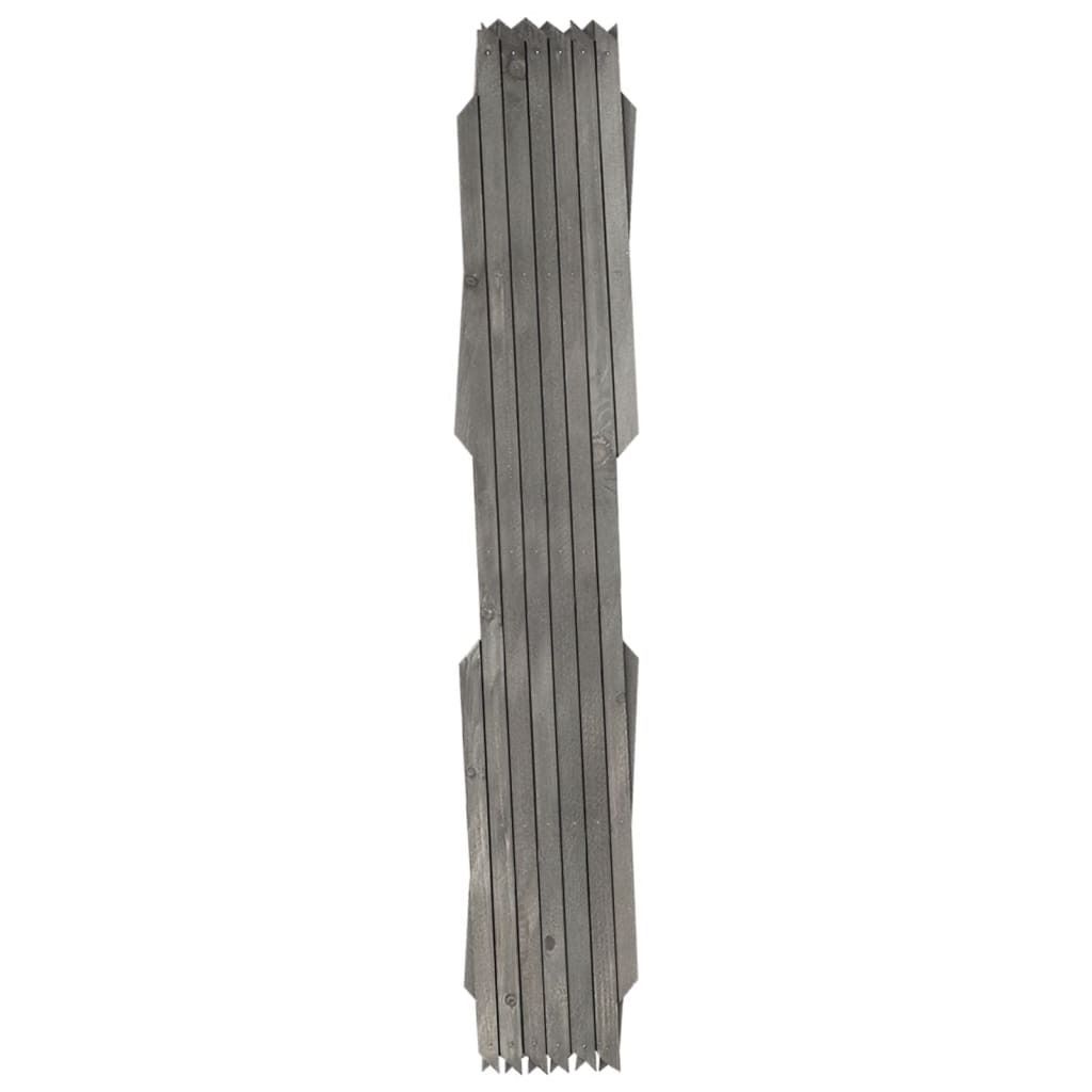 vidaXL Rankzäune 5 Stk. Grau Massivholz Tanne 180x60 cm Produktbild 