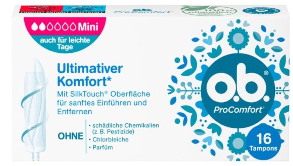 O.B. Procomfort 16 assorbenti Mini Immagine del prodotto 