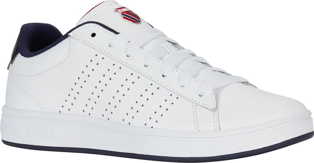 K-Swiss Court Base II White/Navy/Red Größe EU 41