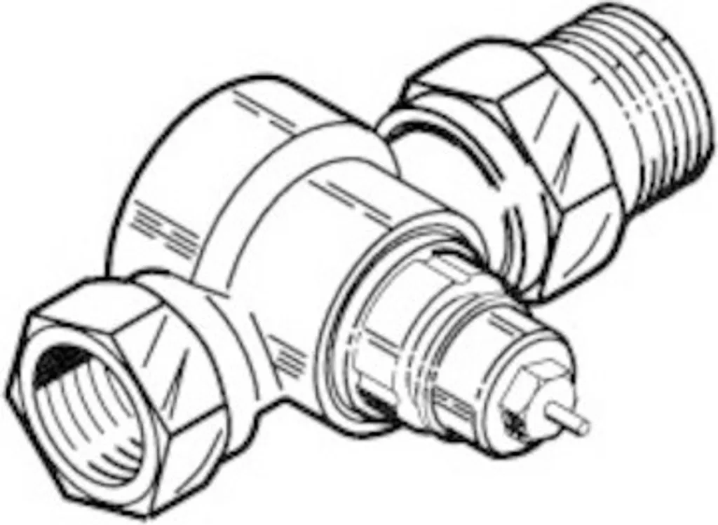 Robinet de radiateur Danfoss RA-G 15 passage direct diamètre 1/2 pouce G