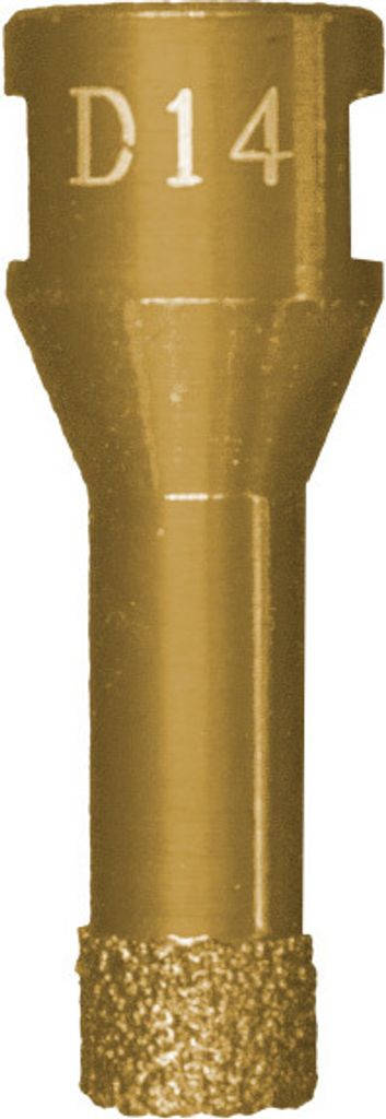 Profi Fliesenbohrkrone Vakuum M14 Trocken Ø 14 mm / NL 35 mm