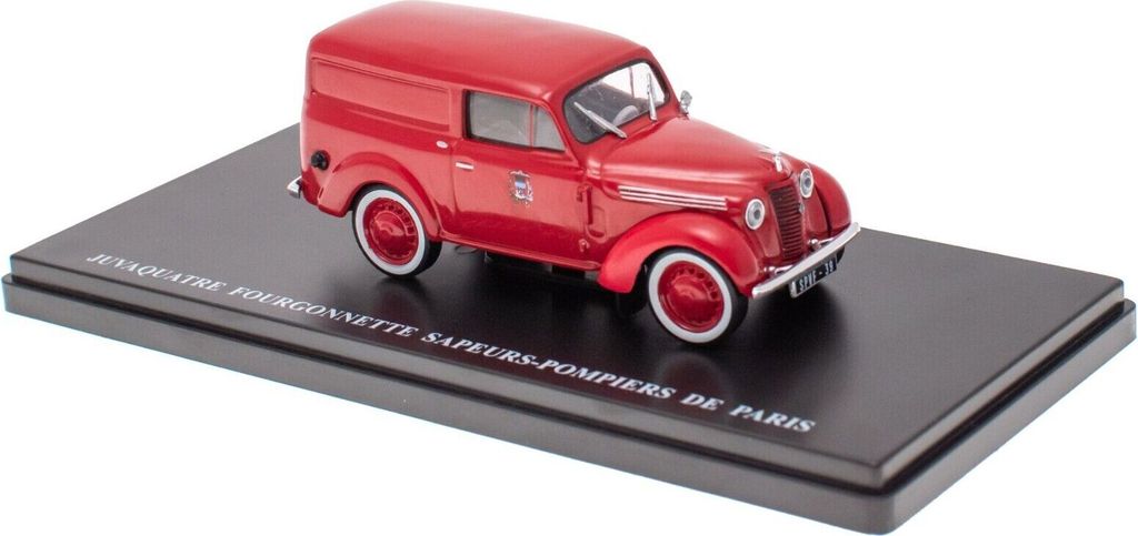 RENAULT Juvaquatre Lieferwagen Pompiers de Paris 1953, G111N047, Maßstab1/43, IXO