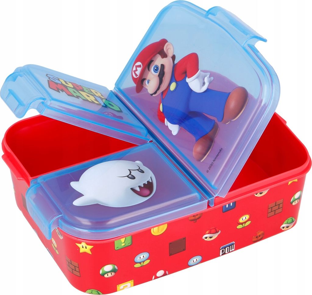 STOR Sandwichbox Kids Nintendo Super Mario, mehrere Fächer, Produktbild 