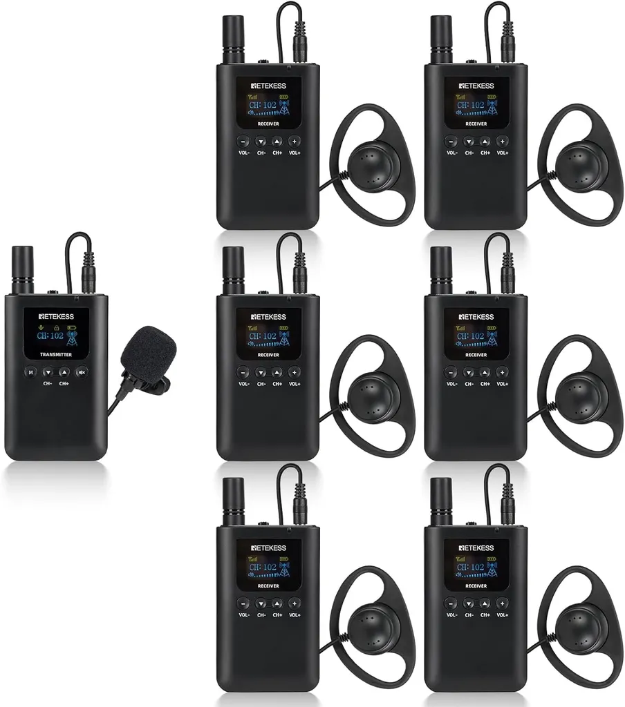 Système audio Retekess TT125 batterie longue durée pour conférences