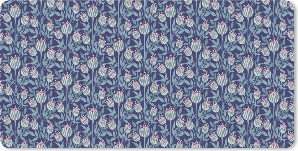 MuchoWow Mauspad Mousepad Blumen - Muster - Natur 60x30 cm - Mousepads - Maus Mat - Pad - Mausunterlage - Nachhaltig