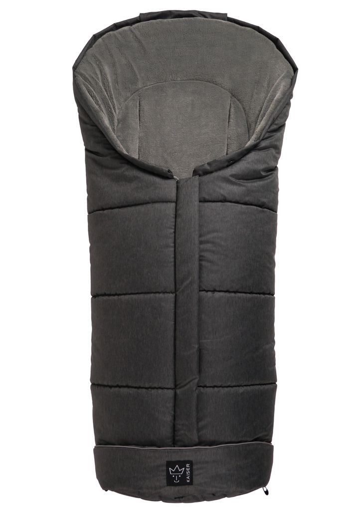 Kaiser Jooy Melange Thermo Microfleece Winterfußsack schwarz