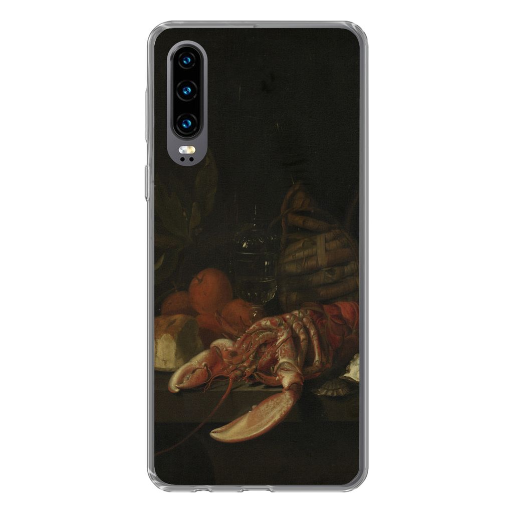 MuchoWow Handyhülle Schutzhülle Hülle für Huawei P30 Stilleben - Gemälde von Jan Davidsz. de Heem Silikon Softcase Handy Hülle - Kartenbesi...