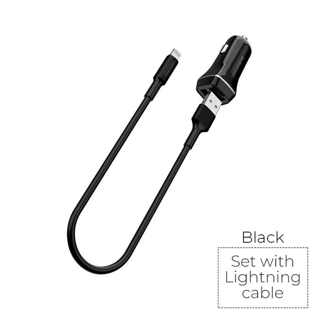 Borofone Fast Car Charger: Doppia USB per la Tua Libertà in Auto