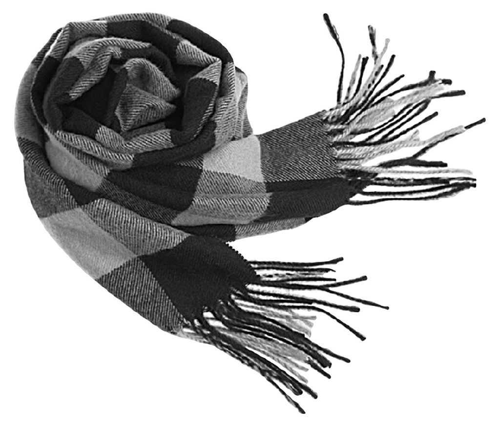 Winterschal, winddicht, atmungsaktiv, weich, mit kontrastfarbenen Quasten, hält warm, Patchwork-Design, englischsprachiger Stil, waschbar, Herren-...