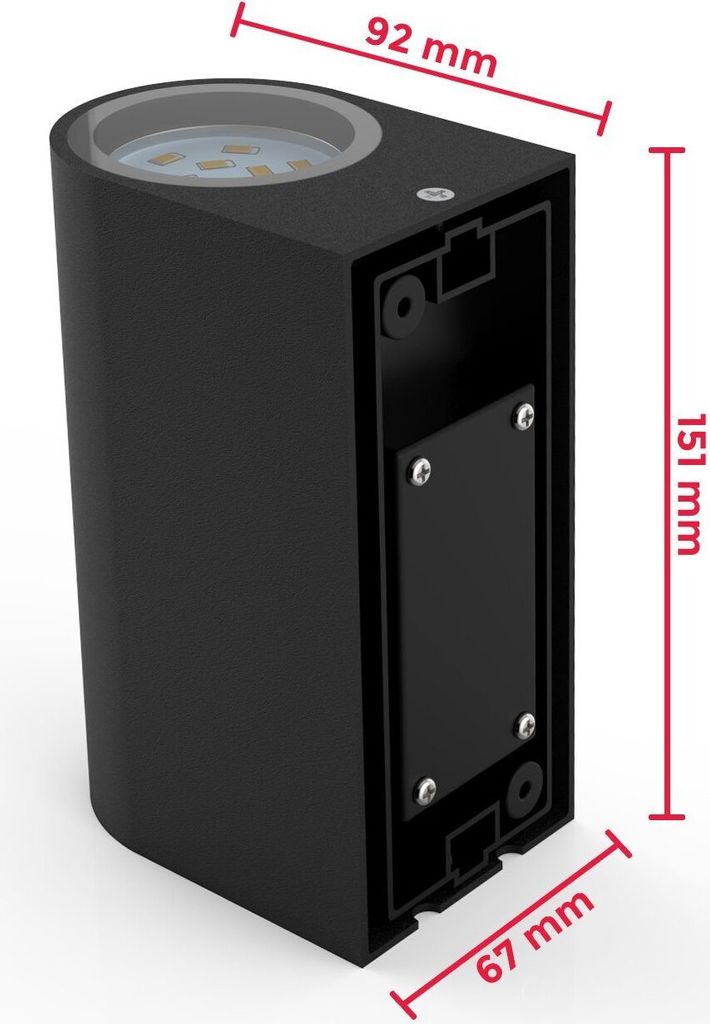 LED Außenleuchte Außenwandleuchte IP44 Wand-Spot Strahler Produktbild 4