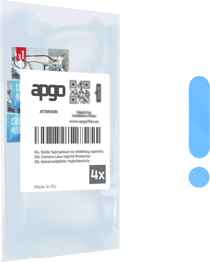 apgo 4 Stück Linsenschutz Kamera Schutzglas für Xiaomi Mi 10 5G Kameraschutz, 9H Kameraobjektiv Camera Lens Protector