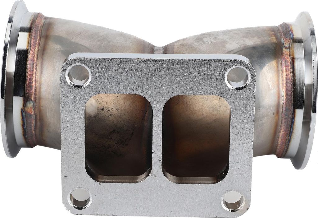 VBand Dual Inlet Y Winkeladapter 3 Zoll für V6 V8 Motor T4 Turbolader Twin Scroll Flansch