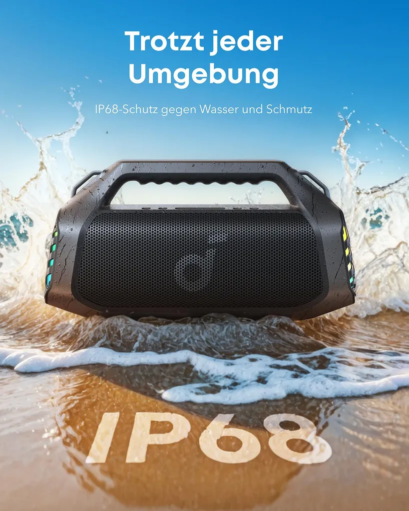 Anker Soundcore Boom 2 Pro Enceinte Bluetooth 5.3 Noire Haute Fidélité