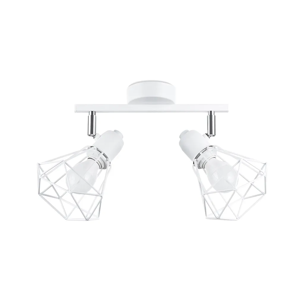 Plafonnier ARTEMIS 2 blanc 2xE14 Sollux Lighting en acier 19x17x31cm
