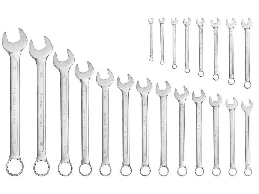 Clés Mixtes Fortum 4730200 en Acier Forgé - Set de 21 Outils Durables