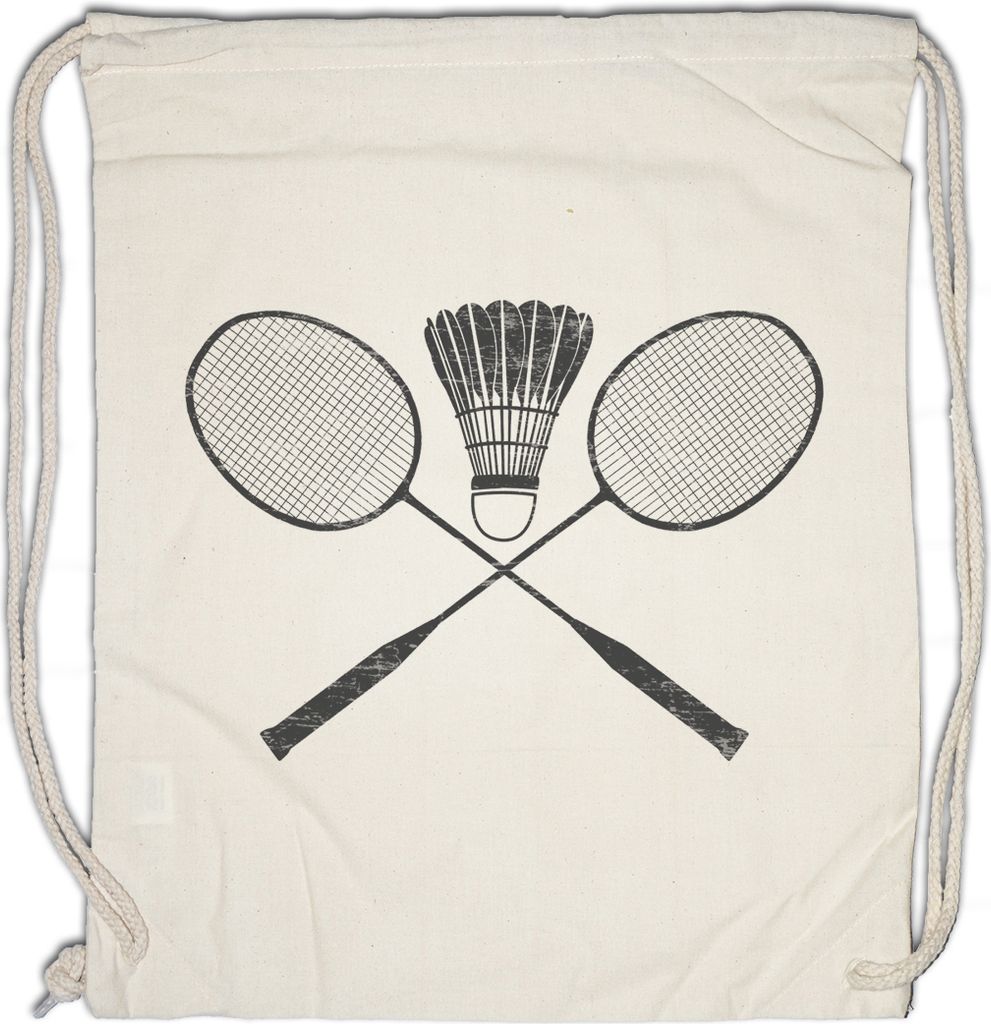 Urban Backwoods Badminton Tools, Turnbeutel, Farbe: Beige