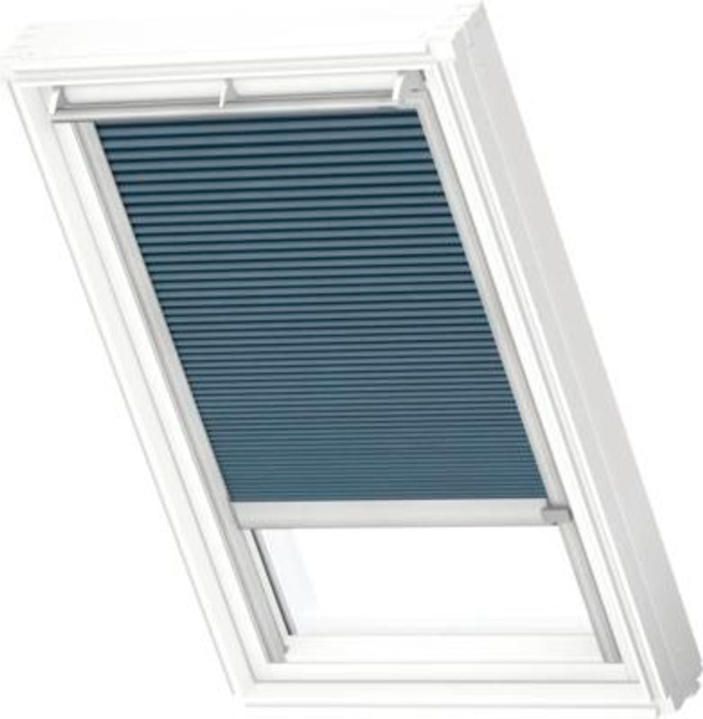 VELUX Dachfenster Wabenplissee schiefergrau mit grauem Alu-Rahmen solarbetriebenSK06 1164K