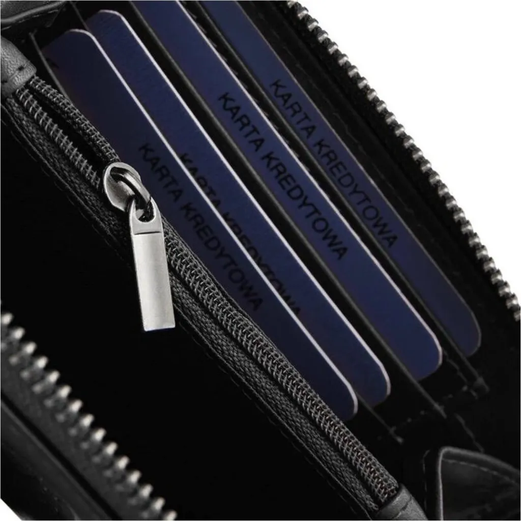 Portafoglio Uomo Pelle Nera Betlewski BPDNVTC361 - Qualità Premium - 6