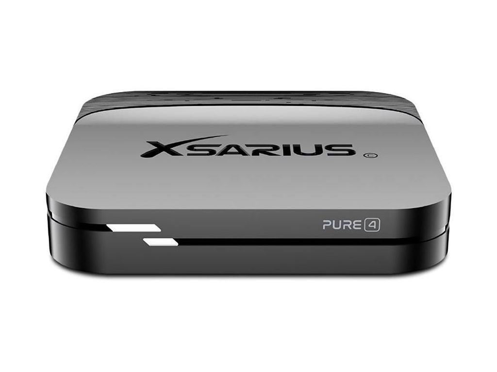 Xsarius PURE 4 4K UHD Android 14 IP-Receiver Schwarz (Dual-WiFi, USB 3.0, LAN, HDMI)