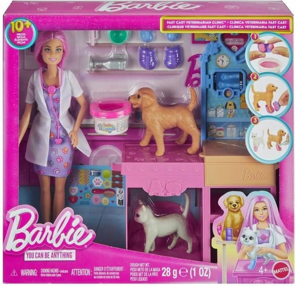 Playset Barbie Veterinarian Clinic 15 Stücke