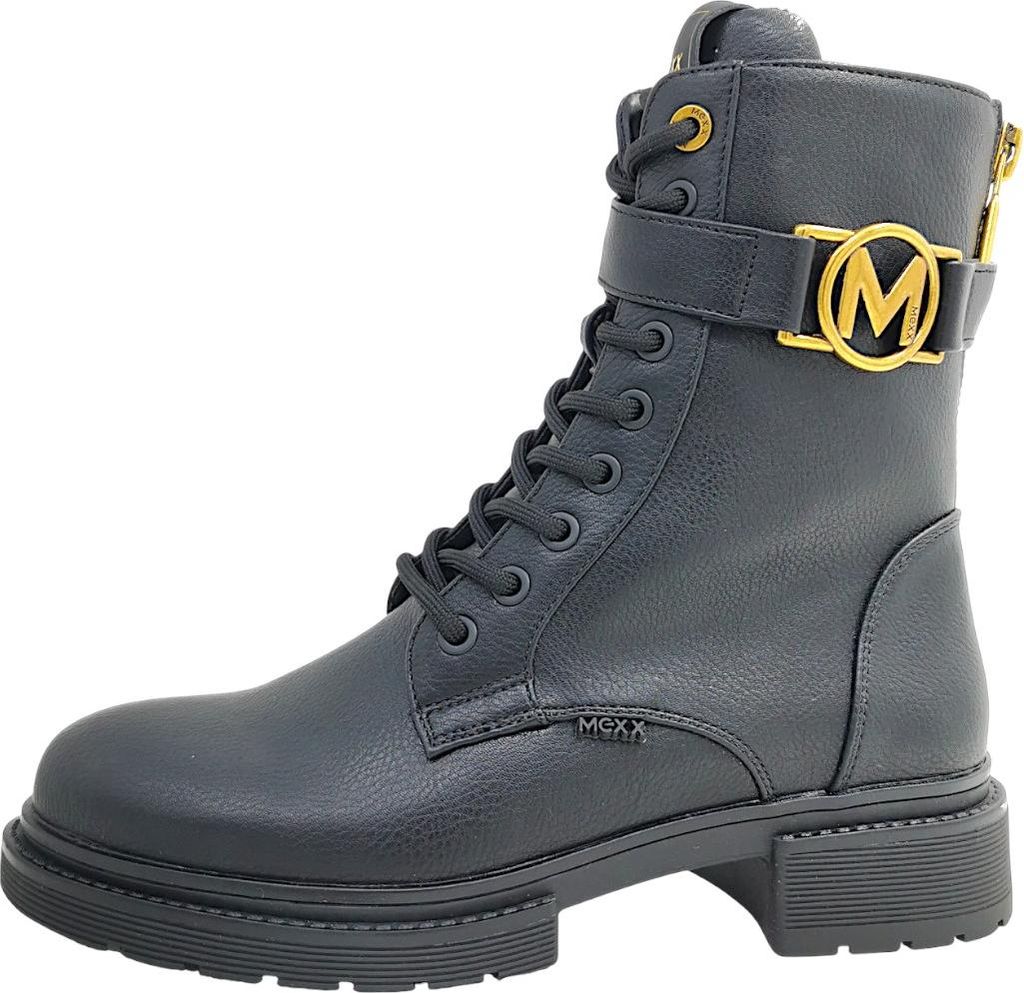 Mexx Kimberly Glad Schnürstiefel Schwarz in Gr. 37