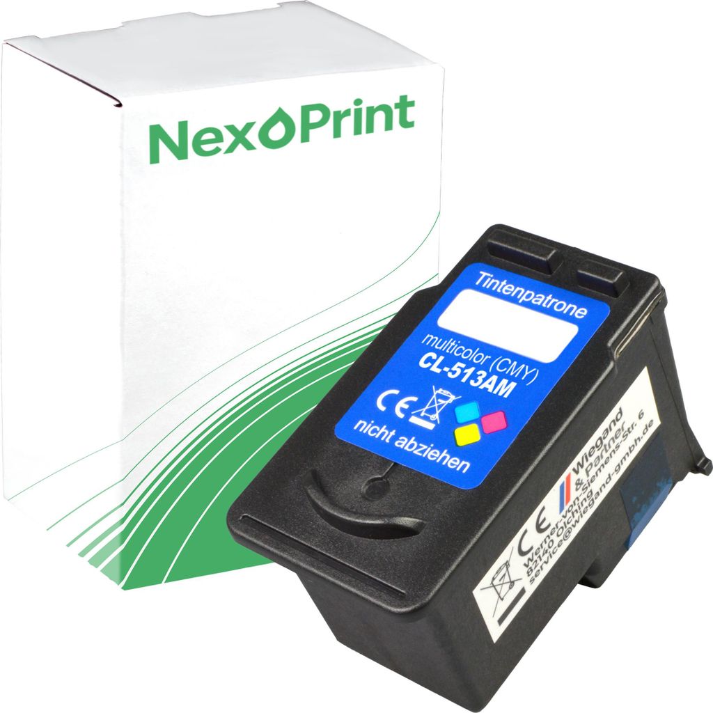 NexoPrint CL-513 CMY (Farbe) Druckerpatronen kompatibel zu Canon Pixma MP 490 Pixma MP 495 Pixma MP 499 ca. 350 Seiten