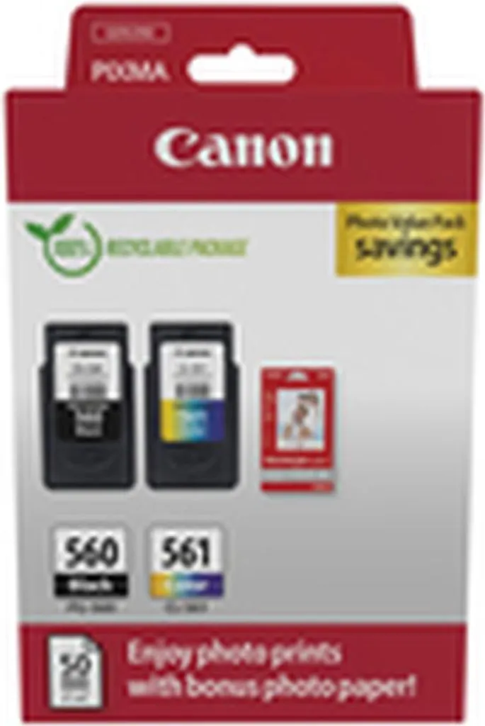 Kit Canon PG-560 et CL-561 Original : Évitez les erreurs d'encre Noir/Couleur