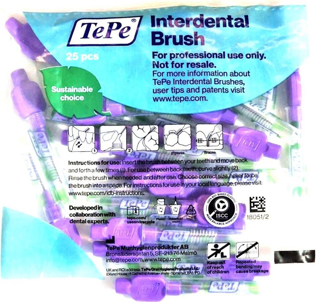 TePe Original Interdental Brushes Purple 1.1mm 25 Pieces - Produktbild 1