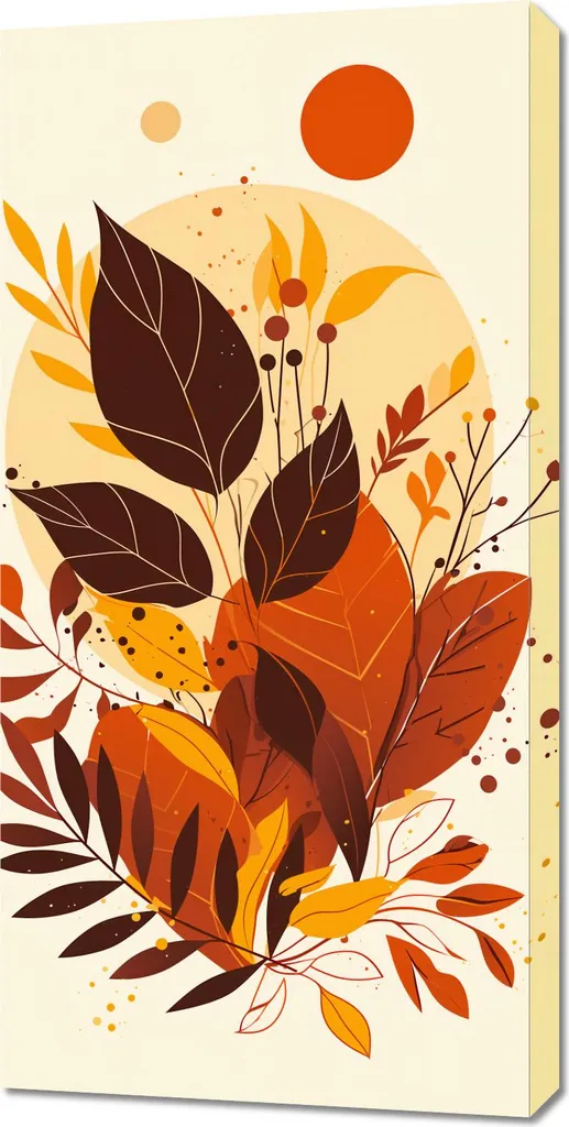 Sublimez vos Murs Blancs avec l'Image Visage de l'Automne 50x100 cm