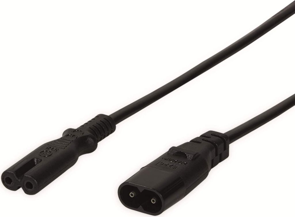 LogiLink 2m, IEC 60320-C8/IEC 60320-C7, 2 m, C7-Koppler, Produktbild 