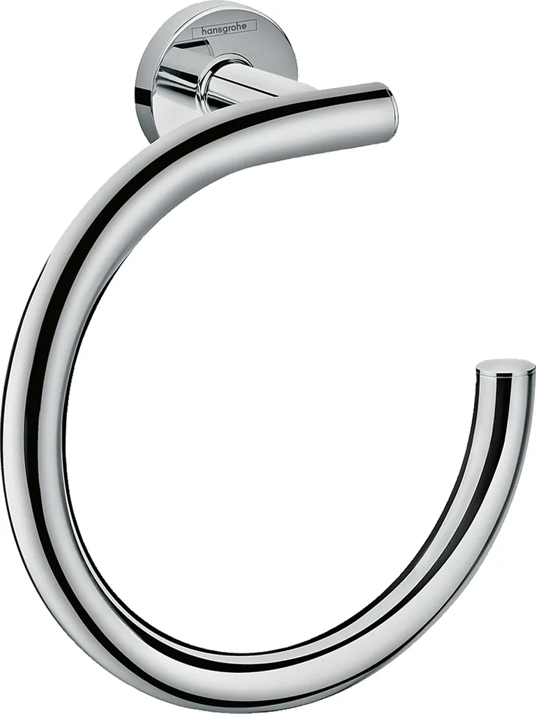 Organiser sa Salle de Bain avec l'Anneau Porte-serviette Hansgrohe Logis Fixe