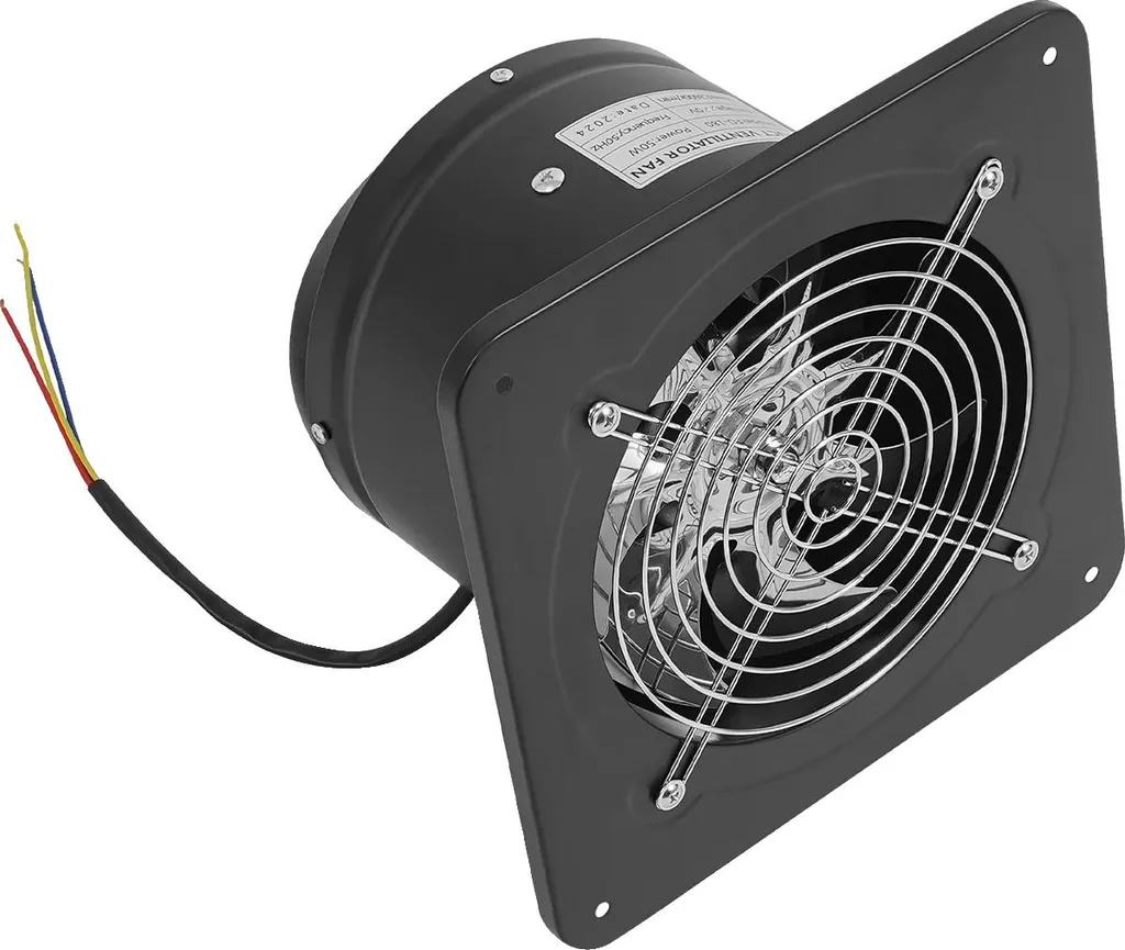 Ventilateur anti-odeur 50W extracteur d'air haute vitesse 2600 tr/min