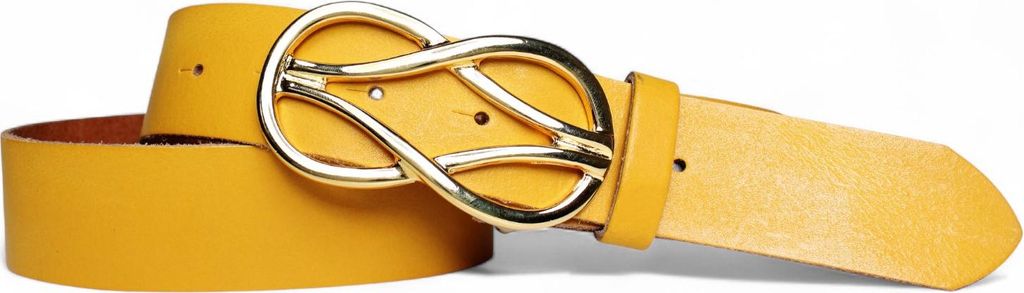 FRONHOFER Damengürtel 4 cm mit goldener Schmuckschnalle, echt vergoldet