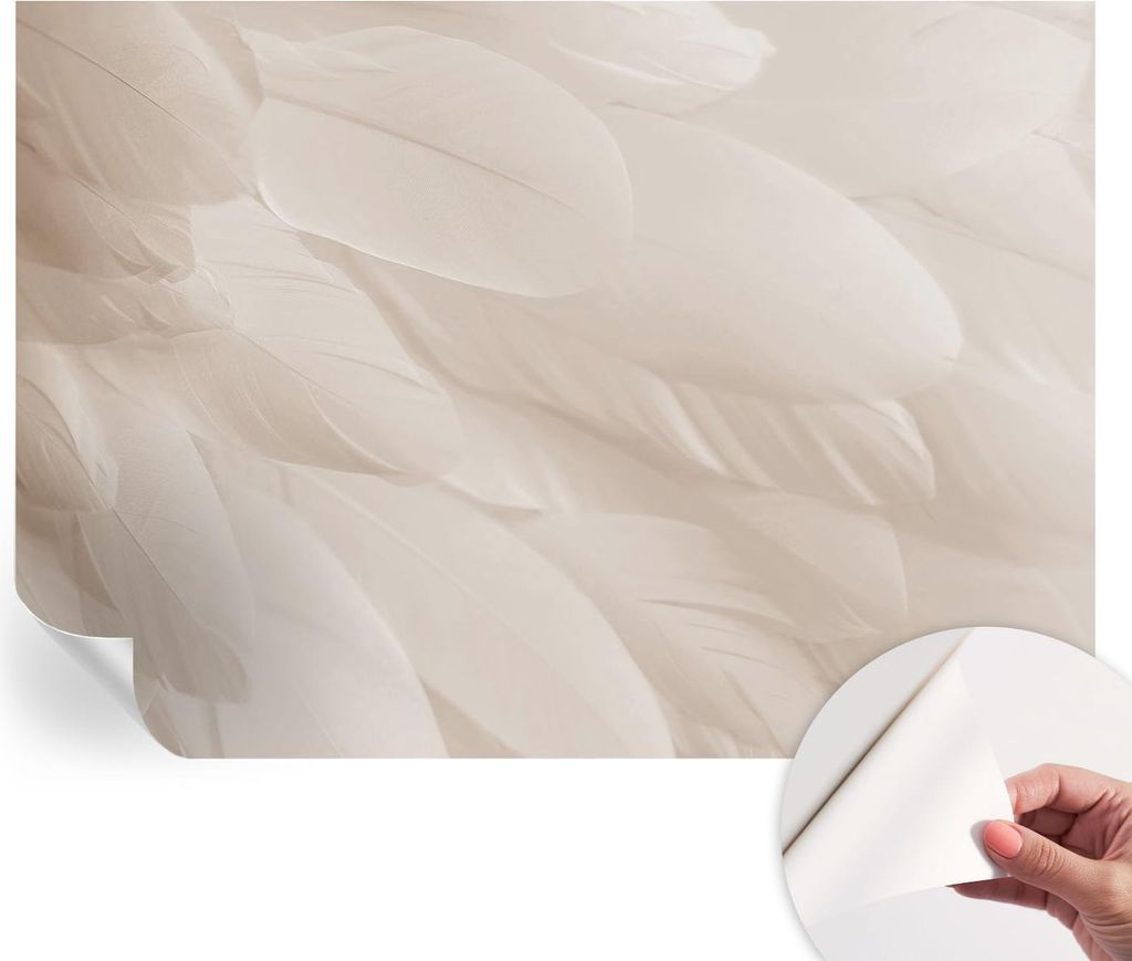 Selbstklebende Wandtapete - Dekorative Tapete für Wohnzimmer - Klebefolie für Wandbilder - Tapetenfolie für Wanddekoration - 208x146 cm - Äther...