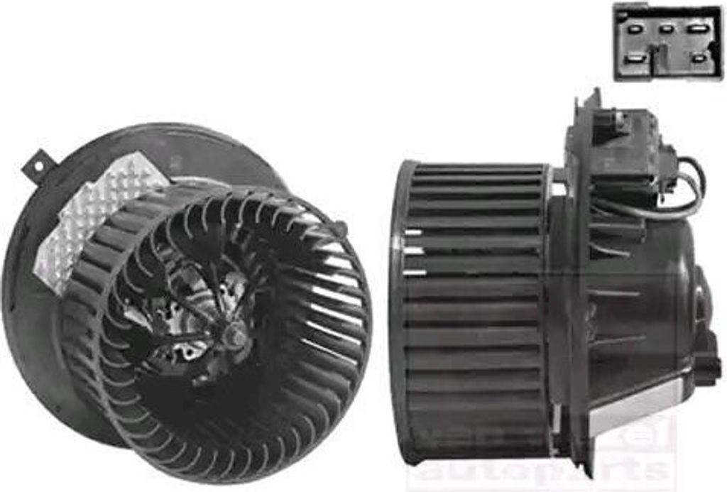 VAN WEZEL 0332774 Gebläsemotor Innenraumgebläse für VW GOLF VI (5K1) Golf V Schrägheck (1K1) TOURAN (1T1, 1T2) TIGUAN (5N) Passat Variant (3C5)