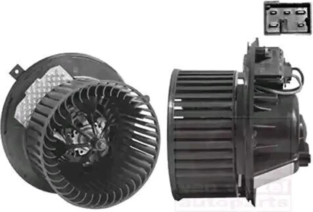 VAN WEZEL Ventilateur d'habitacle 12V pour SKODA Octavia III et VW Golf