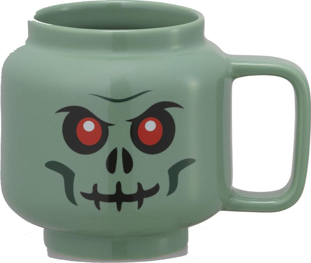 LEGO Keramik Becher 530 ml - grünes Skelett Produktbild 
