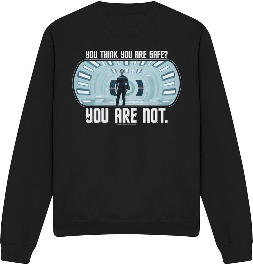 Star Trek: Into Darkness - "Not Safe" Sweatshirt für Herren/Damen Uni TV11345 (XL) (Schwarz)