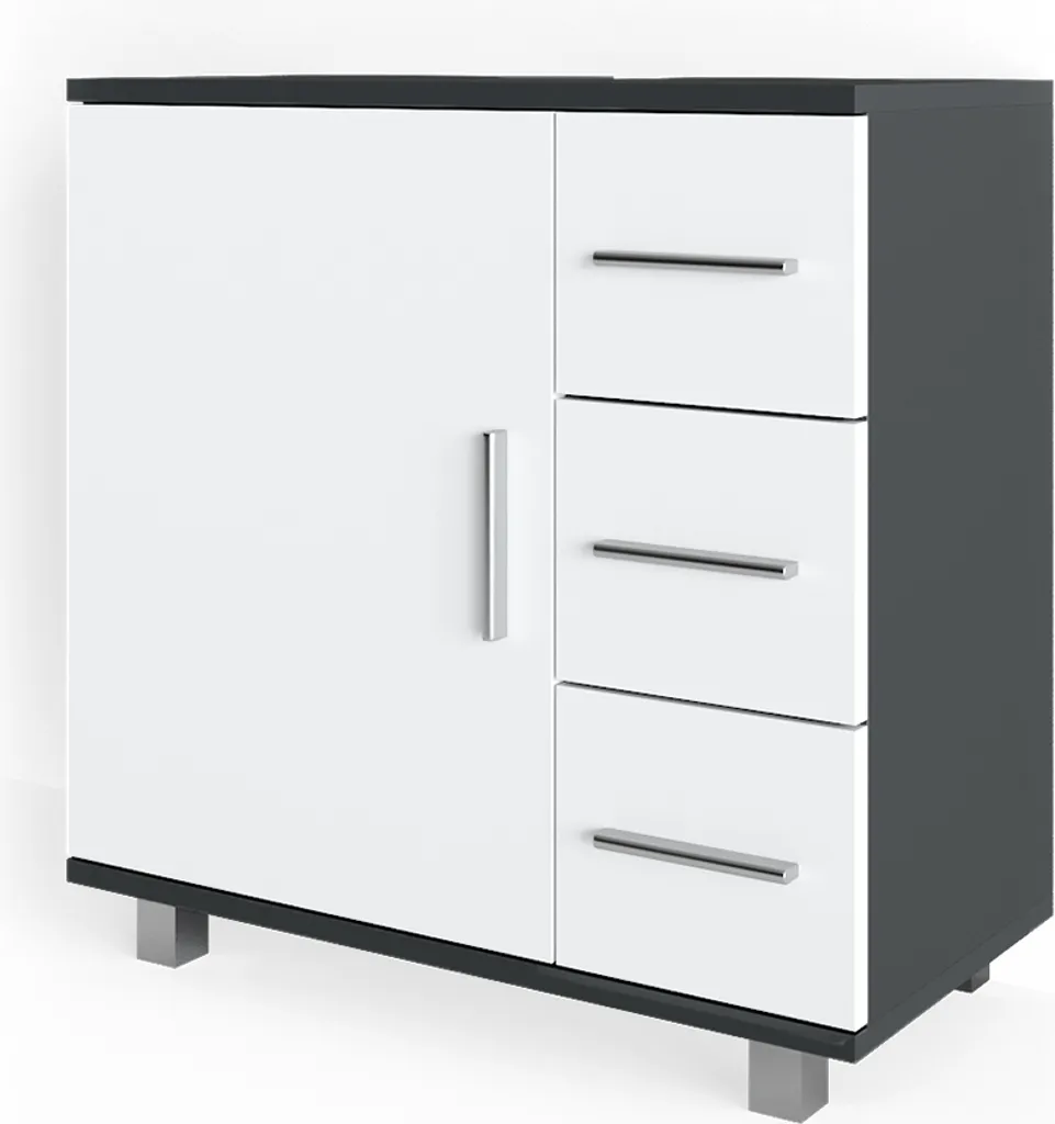 Meuble de salle de bain sous lavabo Vicco Ilias 60 cm Anthracite