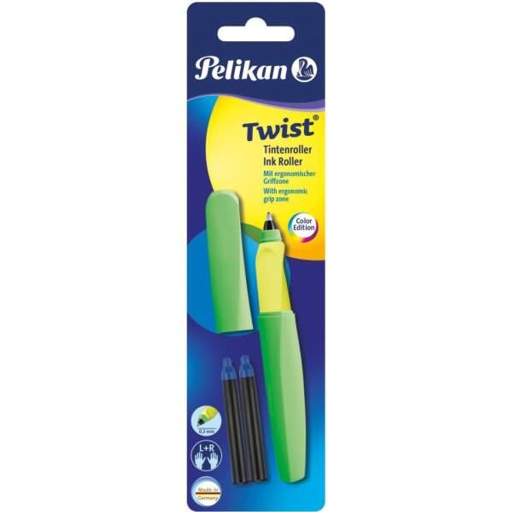 Pelikan 807319, Drehender versenkbarer Stift, Grün, Gelb, Produktbild 