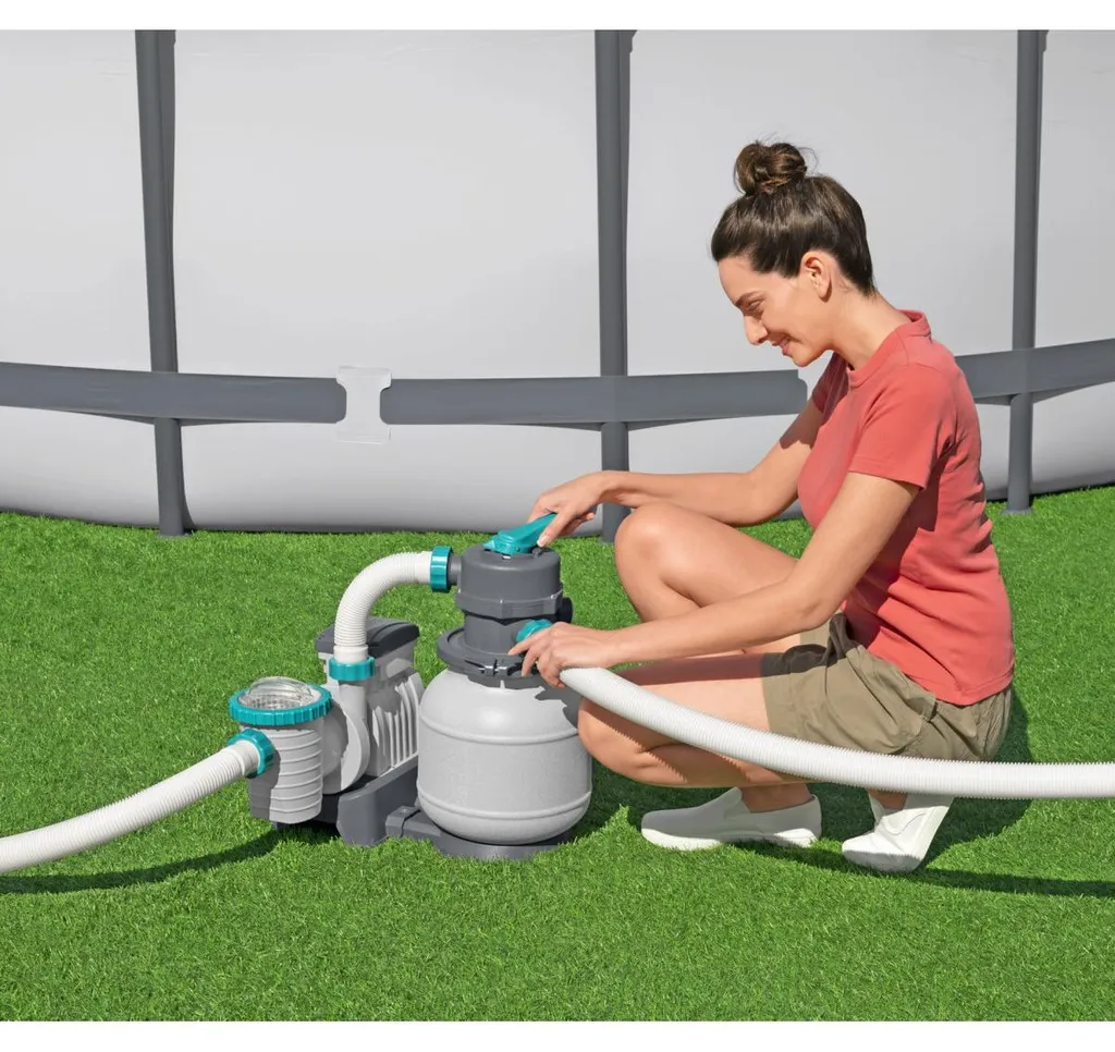 Pompe à sable Bestway 5,7 m3/h avec minuteur et programmateur intégré