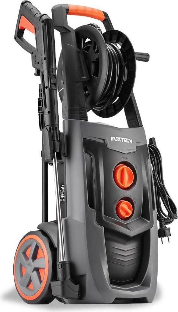 FUXTEC Hochdruckreiniger FX-HDR2200 - 170bar Arbeitsdruck | Fördermenge 450 l/h | 1400W | 7 m Hochdruckschlauch |Pistole, inkl. Zubehör