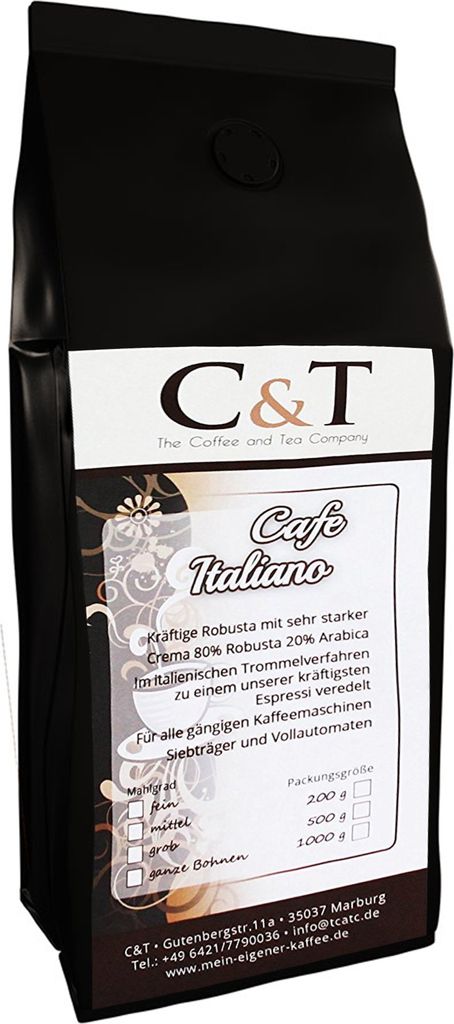 Espresso Cafe Italiano 200g (Ganze Bohne)