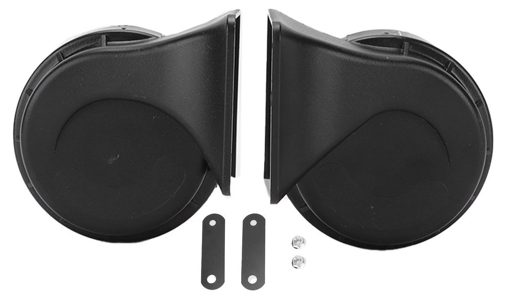 Paar Autohupen, 12 V DC, 110 dB, 500 Hz, Zweiton-Sirene für Pkw, Lkw, Wohnmobile, Motorräder, UTVs und ATVs