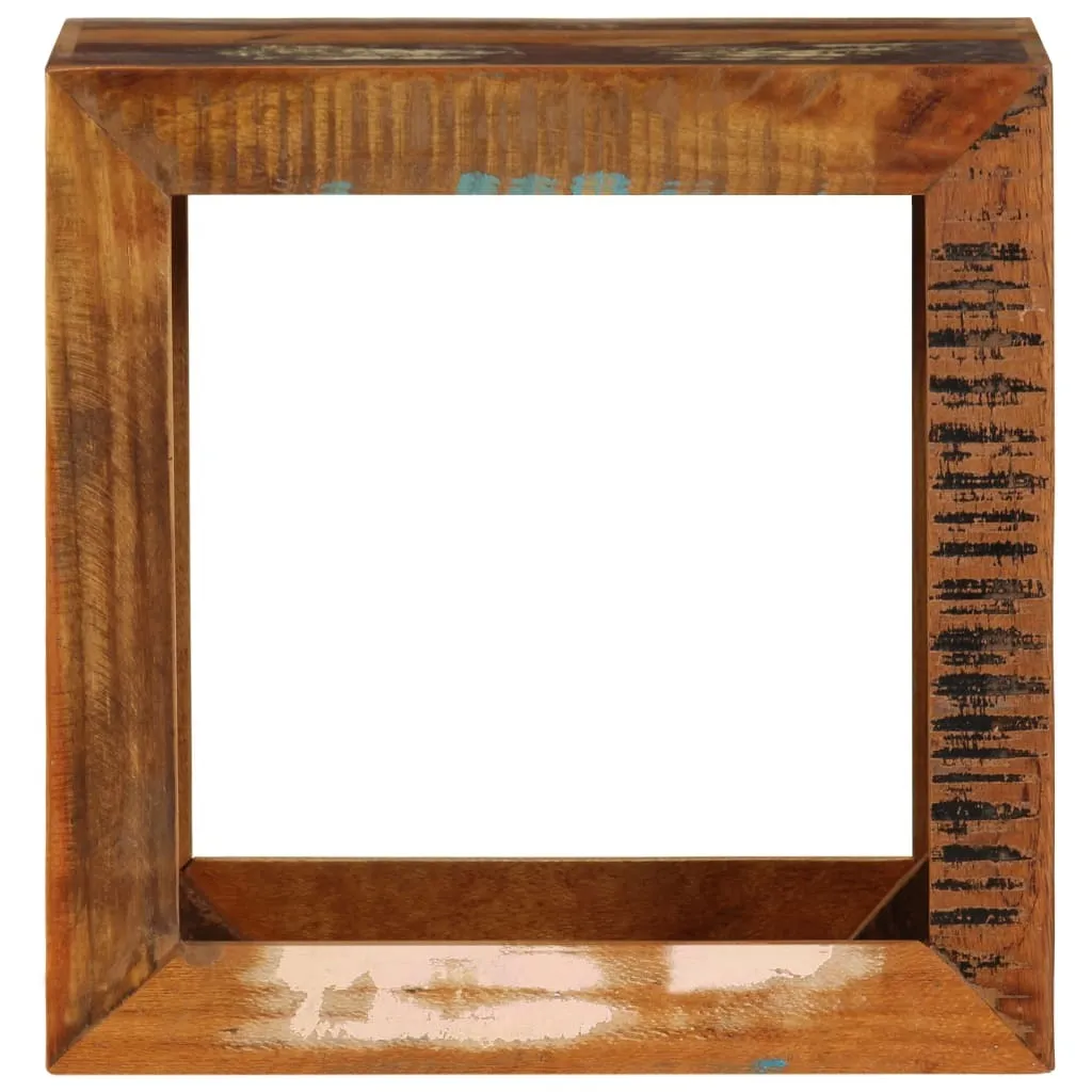 Tabouret bas en bois recyclé 40 cm - Siège d'appoint style maison de campagne