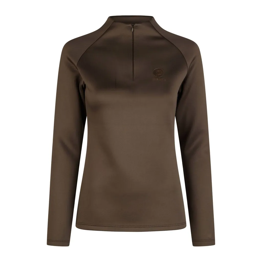 Eskadron Shirt Half Zip Platinum 2024 Teak Brown S - Polo Équestre