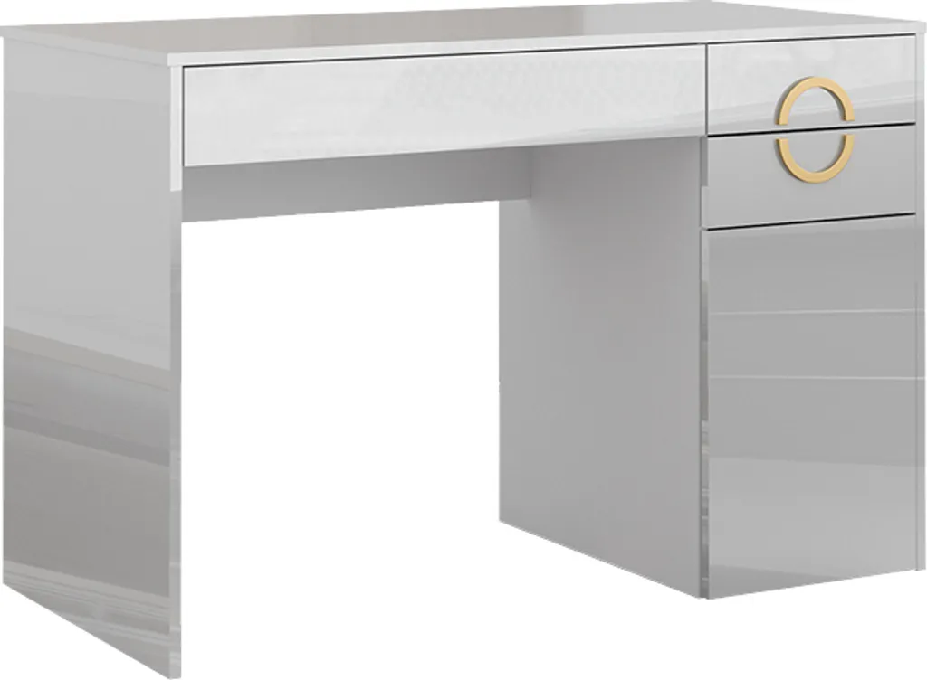 Coiffeuse 115cm Vicco Adela : Aménagez votre Coin Beauté avec 3 Tiroirs