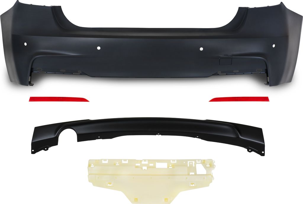 Heck Stoßstange Schürze Hinten Spoiler Sport Look für BMW 3er F30 ab 11/2011-